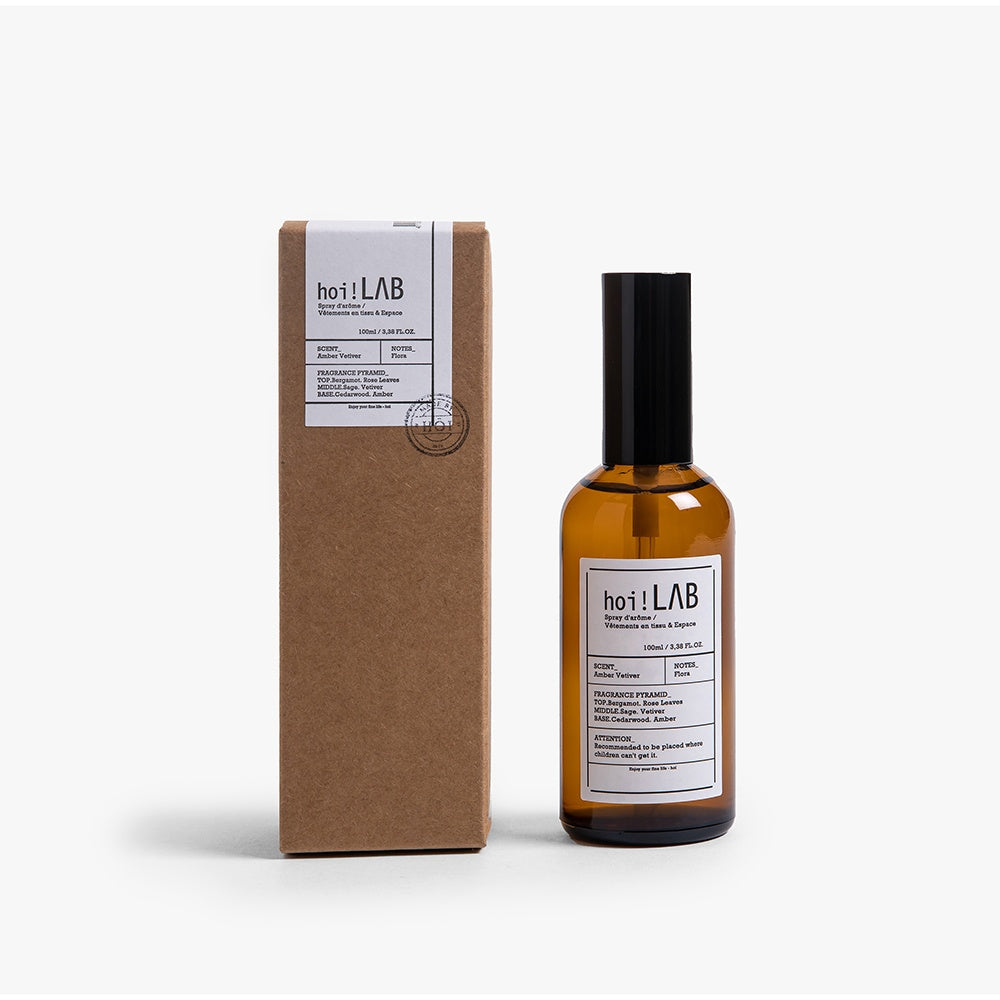 hoi! LAB實驗室 織品/空間噴霧100ml-琥珀岩蘭草