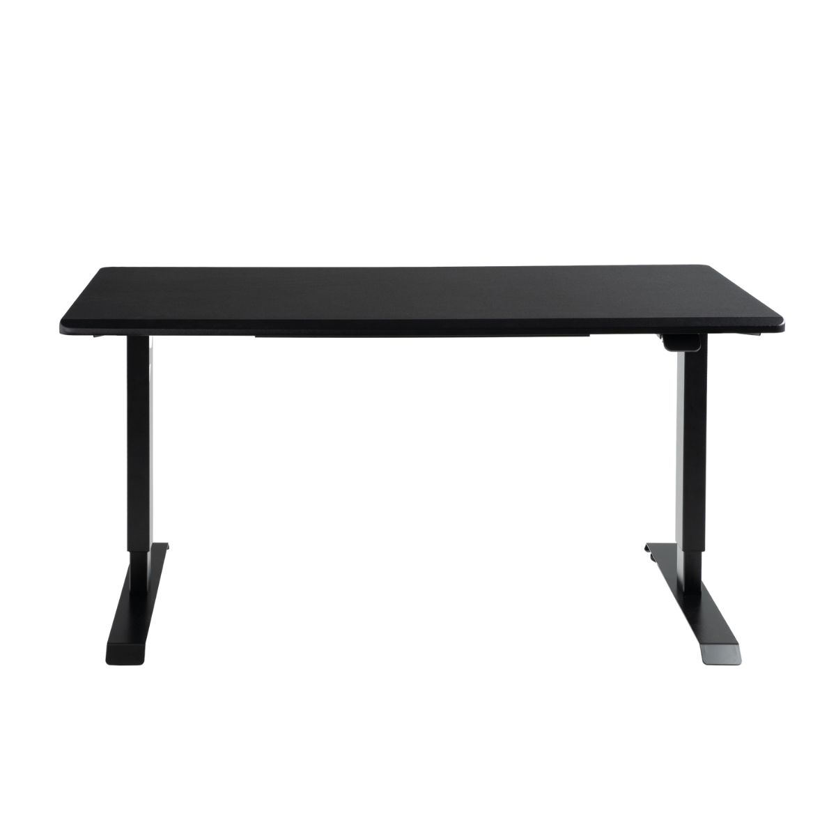One Touch 電動升降桌｜純色標準款｜極光白 - 暗影黑