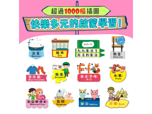 1200字英單插卡學習平板 有聲書